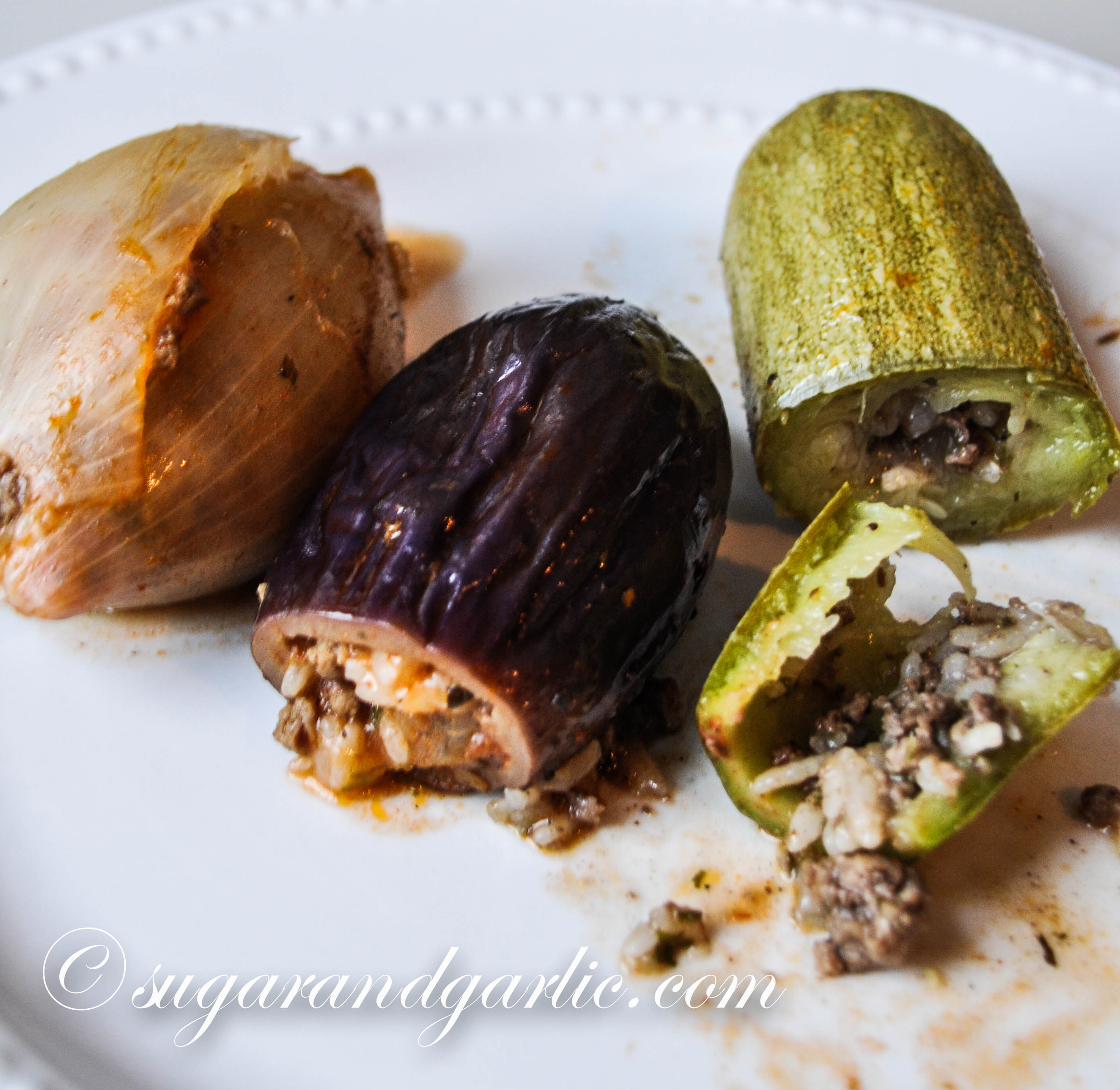 Stuffed Zucchini, Eggplant, and Peppers (Kusa Mahshy)