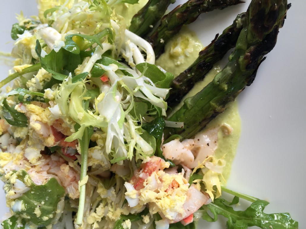 asparagus lobster salad