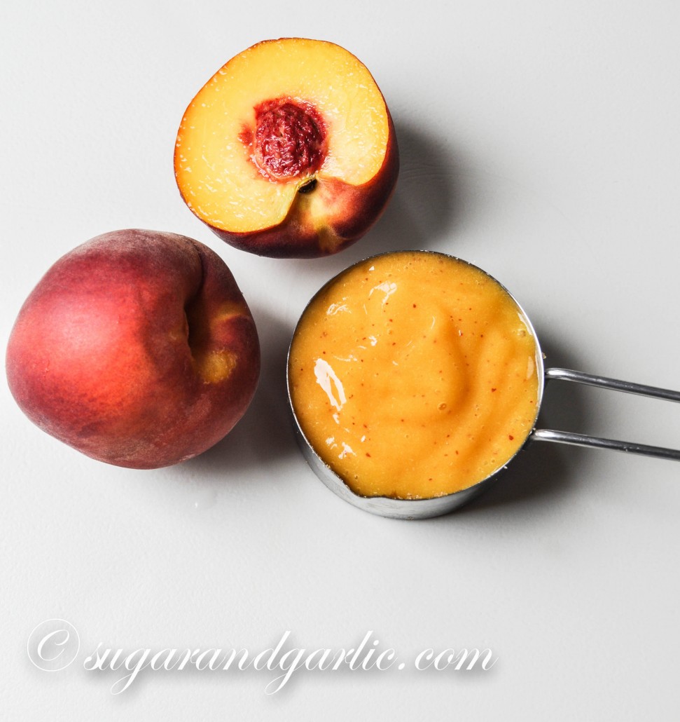 fresh peach puree