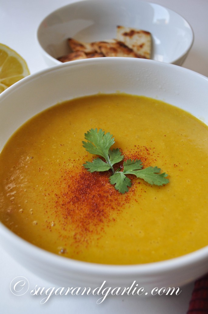 yellow lentil soup.