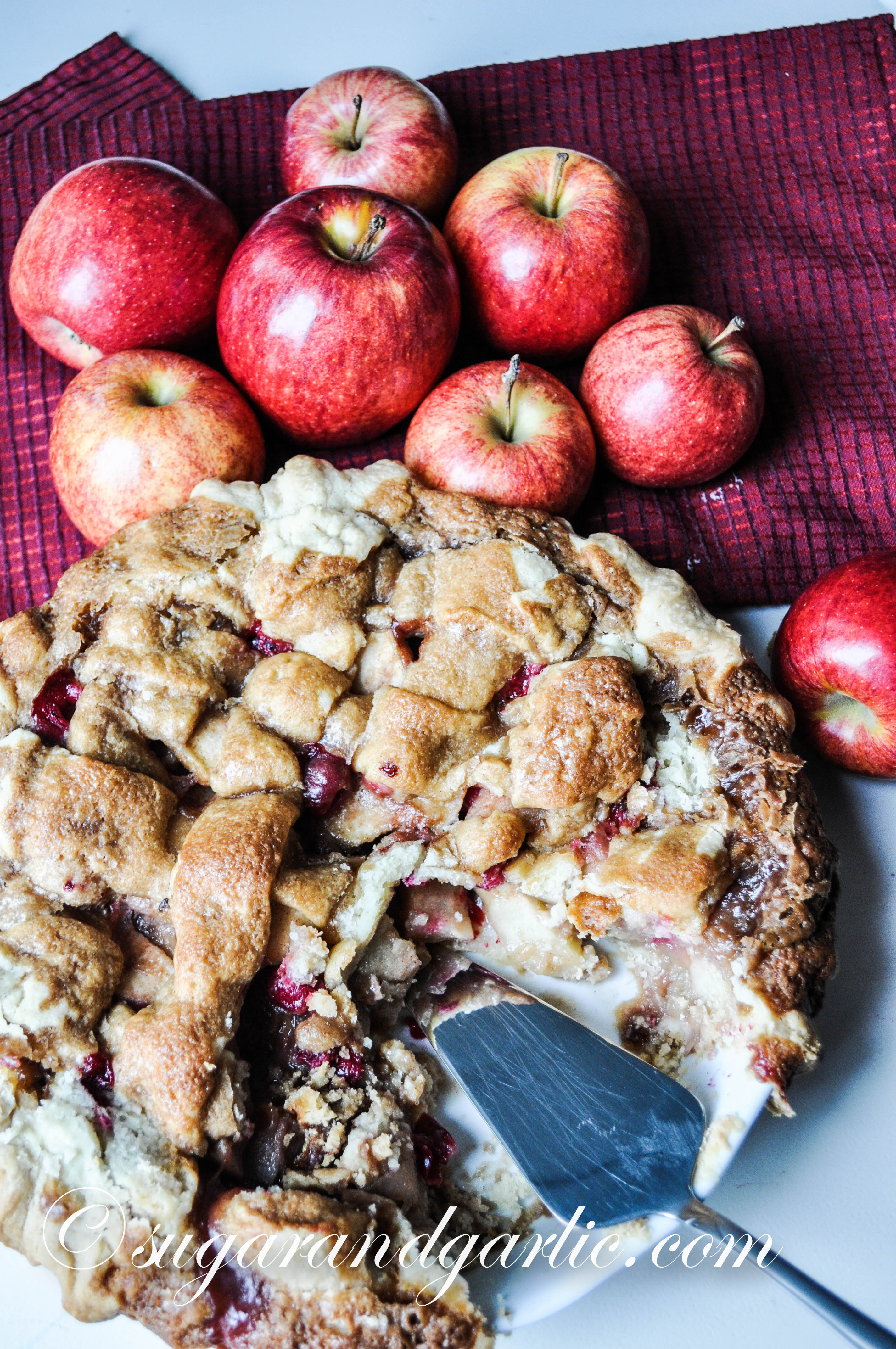 Apple Cranberry Pecan Pie