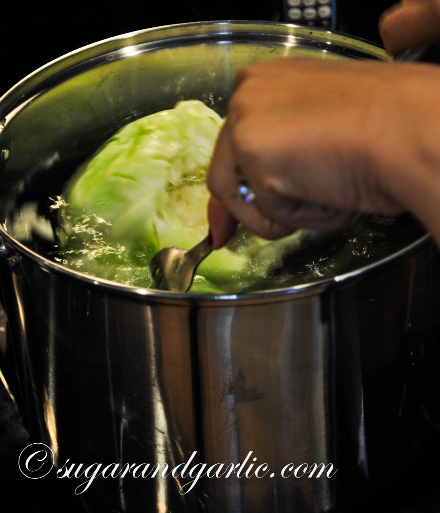 Boil the cabbage for only 3 minutes. 