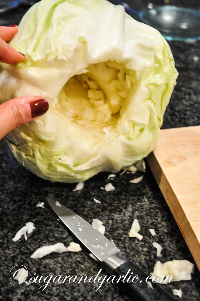 How to core a cabbage