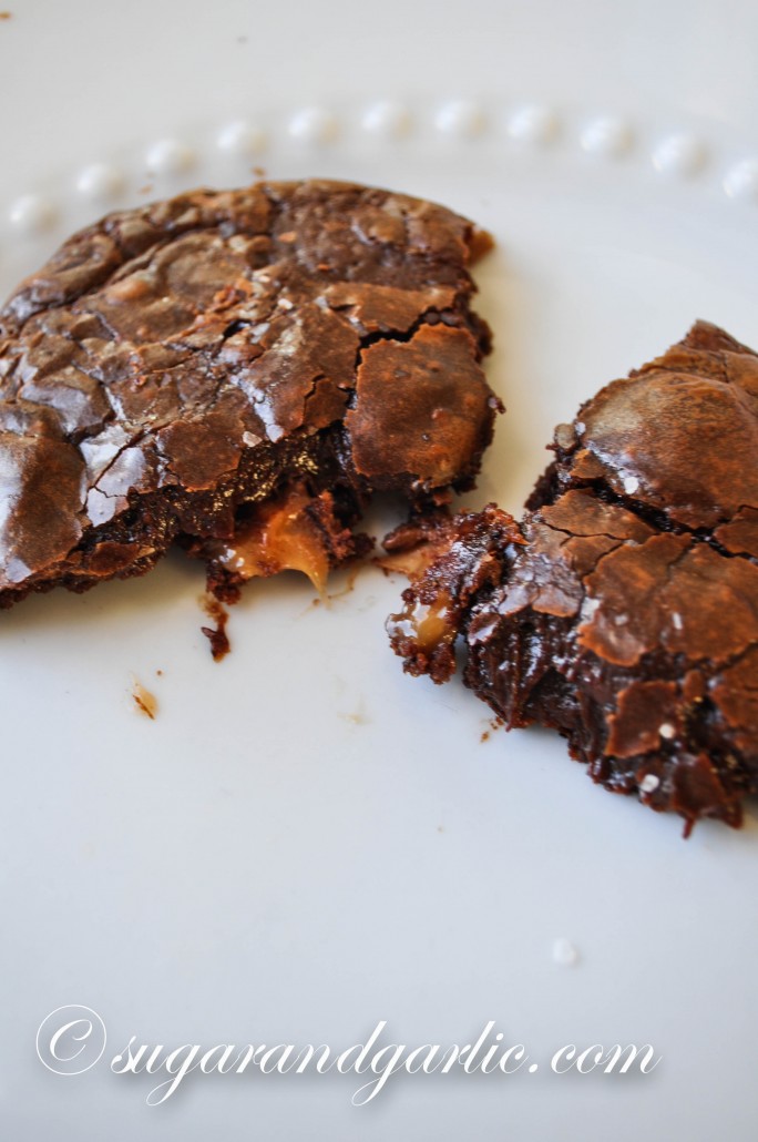salted caramel brownie cookie