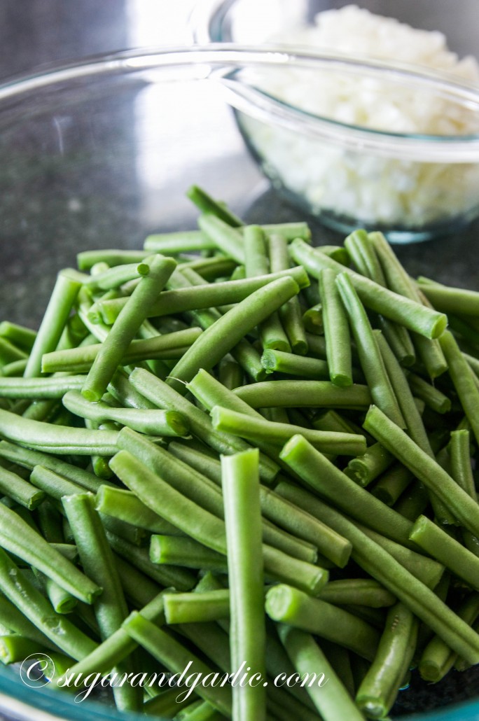 fresh cut green beans
