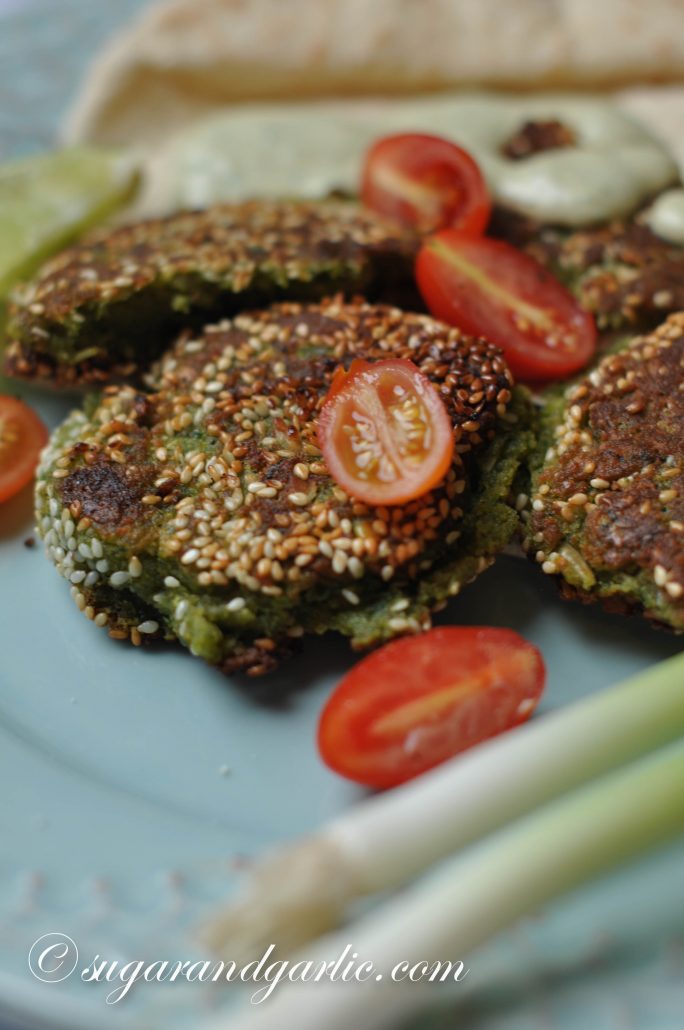 falafel with greens