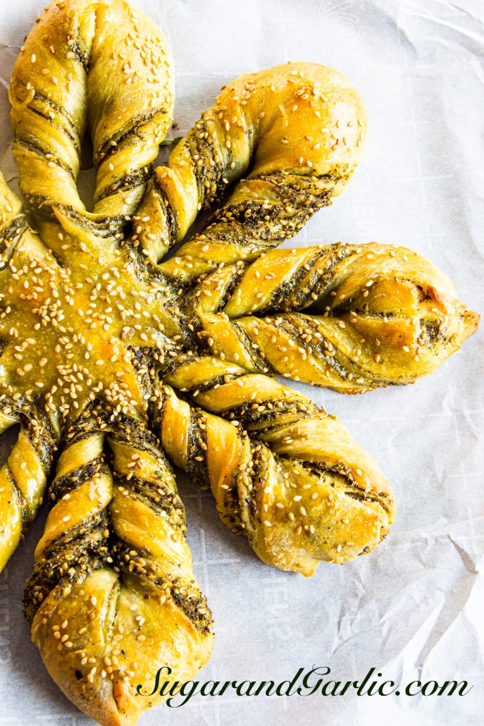 Zaa'tar Star Bread - Sugar & Garlic