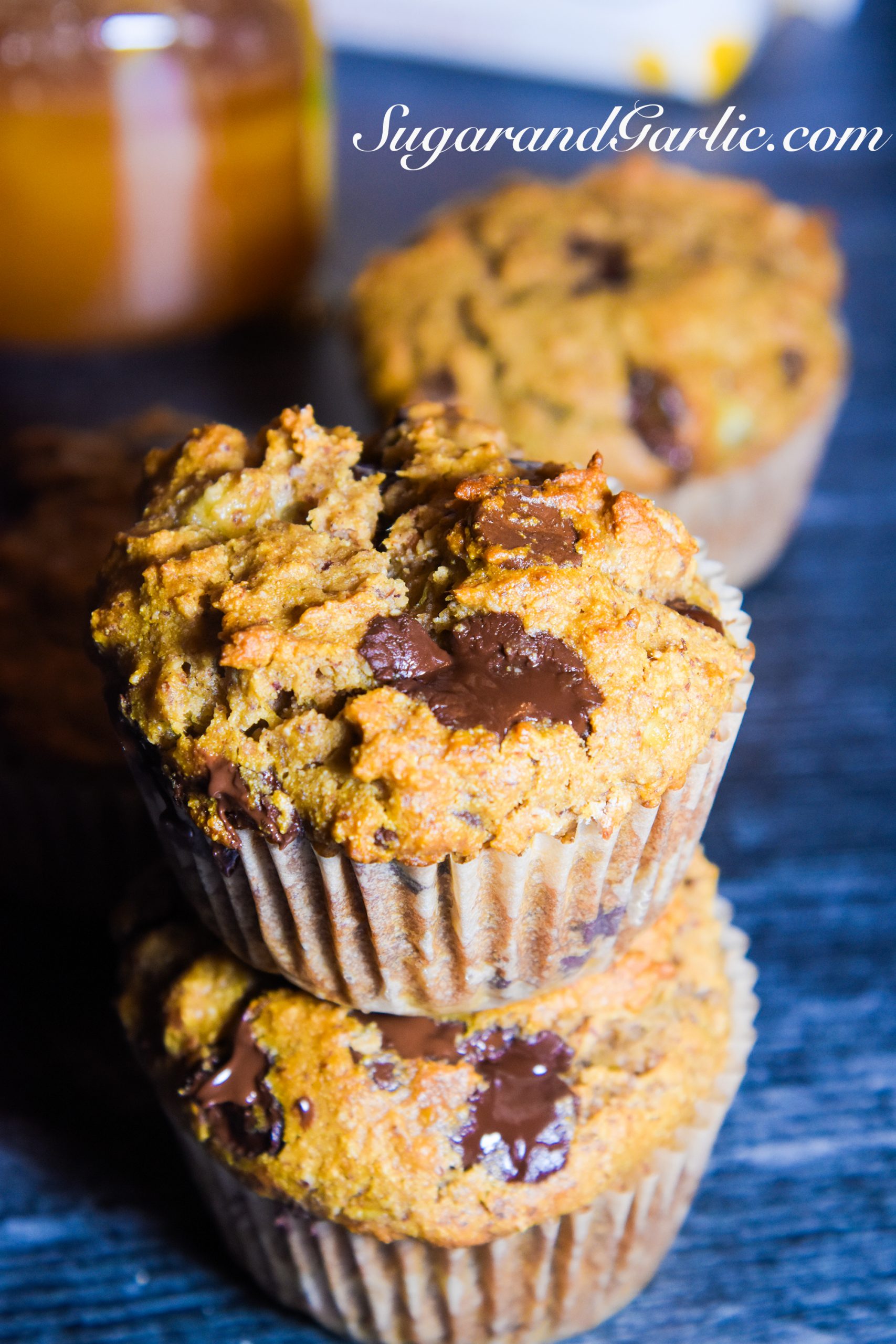 Chocolate Chai Spice Banana Muffins (grain-free!)