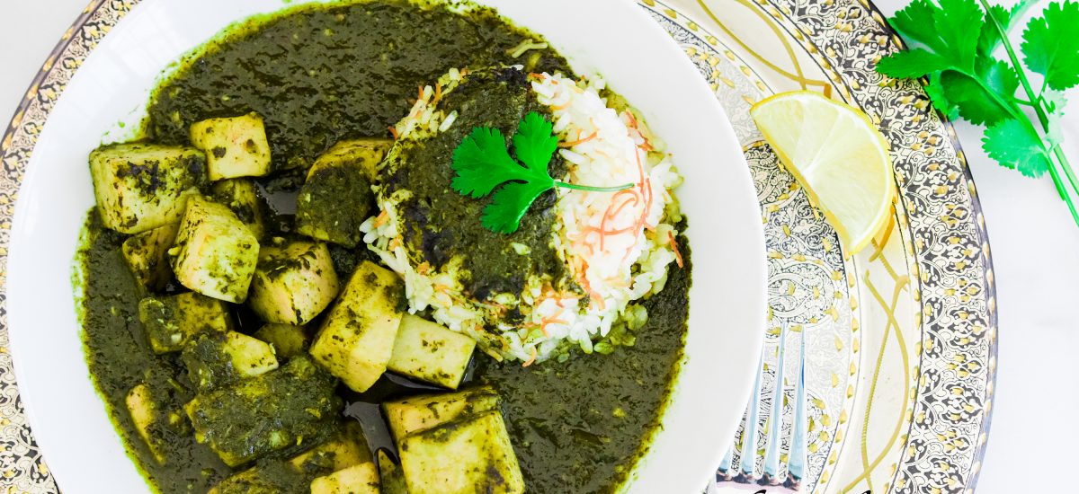 Taro in Cilantro and Chard Stew (Egyptian Colcass Stew)